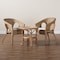 Baxton Studio Abbey Modern Bohemian Natural Brown Antique Rattan 3Piece Living Room Set 219-12717-12718-ZORO - alternate 7